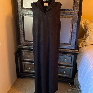 H.P.L.A JL Black Pleated Dress